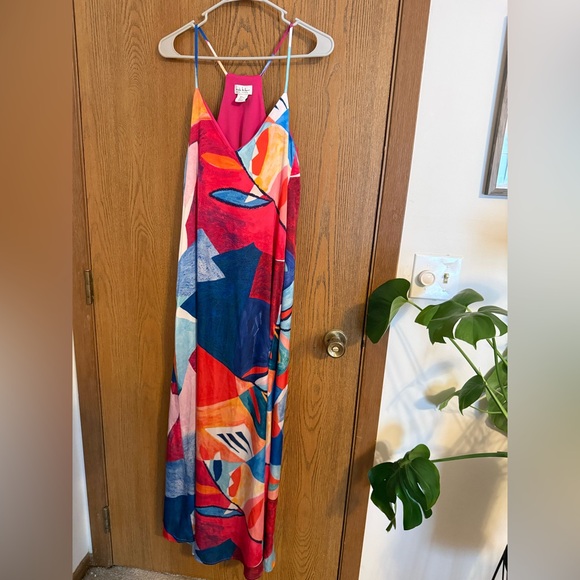Nicole Miller Dresses & Skirts - Nicole Miller Vibrant Abstract Maxi Dress